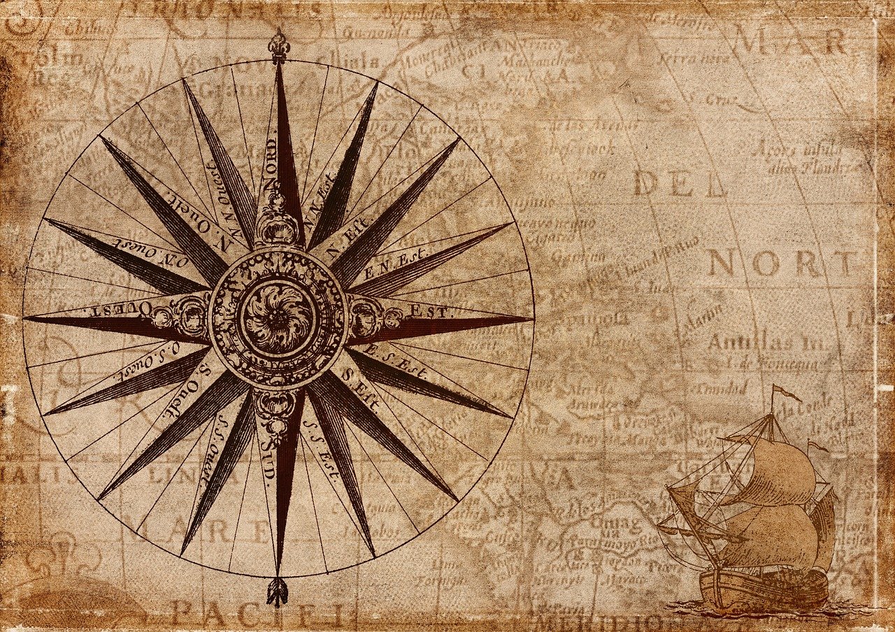 航海の地図のお写真